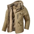 thumbnail image 1 of Men's Waterproof Winter Jacket Warm Winter Coat Jacket Ski Jacket Hooded, 1 of 4
