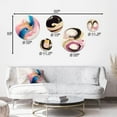 thumbnail image 4 of Designart "Waves of Pink and Gold" Modern Spiral Metal Wall Art Set of 5 Piece, 4 of 5
