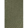 thumbnail image 2 of Green Wool Rug Solid Braided Textured 2 Feet by 6 Feet Oval Thick Casual Carpet, 2 of 2