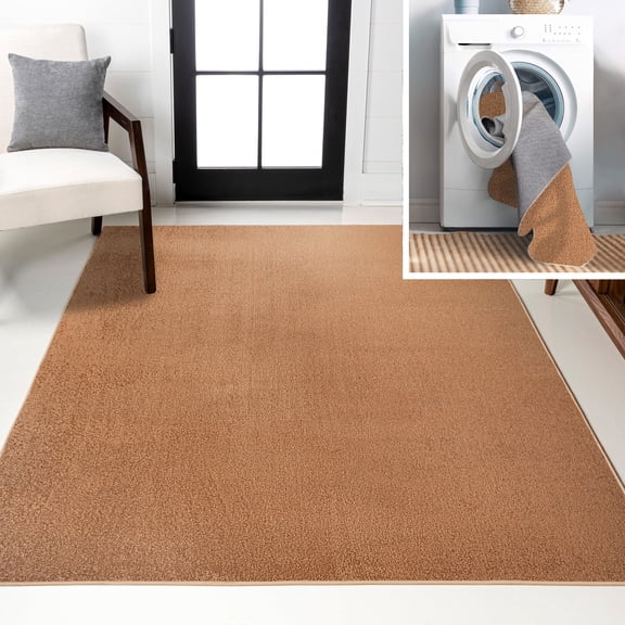 JONATHAN Y WASHABLE 4 x 6 Area Rug, Twyla - Terra, WSH300A-4