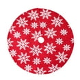 thumbnail image 2 of Christmas Savings Clearance 2023! Loopsun 90CM Party Party Red Velvet Snow Pattern Christmas Tree Skirt With The Same Women's Socks, 2 of 7