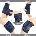 thumbnail image 3 of 4pcs, 70cm, Elastic Calf Compression Bandage for Men and Women, Compression Wraps Lower Legs for Stabilizing Ligament, Sport, Adjustable, 3 of 7