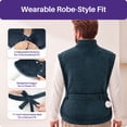thumbnail image 4 of KEKOY FSA/HSA Heating Pad for Back, Neck & Shoulders Relief, Extra Large Electric Heat Pad 24"x37", 4 Heat Settings, Auto Shut-off & Machine Washable, Gifts, Dark Green, 4 of 12