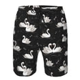 thumbnail image 3 of Pofeuu Swan And Dragonflies Prin Men's Swim Trunks Quick Dry Bathing Suit Swimming Board Shorts Mesh Lining Beach Swimwear-XX-Large, 3 of 6