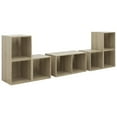 thumbnail image 3 of vidaXL TV Cabinet Set 6 Piece TV HiFi Unit Stereo Stand Chipboard Multi Colors, 3 of 25