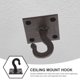 thumbnail image 3 of Gancho de techo vintage, gancho de metal para montaje en techo, gancho de metal resistente, colgador de cestas para macetas, 3 of 6