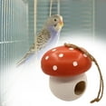 thumbnail image 4 of Hongo nido de pájaro decorativo de colgar decoración para patio balcón Zulema Casa de pájaros, 4 of 8