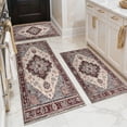 thumbnail image 2 of BlueDreamer Kitchen Rugs 3Pcs, Non Slip Kitchen Mats for Floor Waterproof & Stain Resistant Carpet Area Rug for Kitchen, Laundry Room, Hallway, 2 of 11