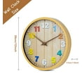 thumbnail image 4 of KABB 12” Quartz Wall Clock, Non-Ticking Mechanism, 4 of 7