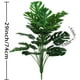 thumbnail image 2 of Planta artificial de 29 pulgadas de alto, hojas de tortuga falsas con tallos, hojas, plantas tropicales, vegetación, decoración del jardín del hogar Ormromra WRJM-441, 2 of 6