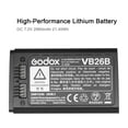 thumbnail image 2 of Batería GODOX VB26B 7,2 V 3000 mAh de iones de litio para V1-C V1-N V1-S V1-F, 2 of 5