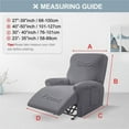 thumbnail image 2 of XIATIAN 1/2/3 Seater Recliner Sofa Cover Lazy Boy Elastic Sofa Protector Relax Armchair Covers Pets Anti-Scratch Stretch Slipcover Home, 2 of 6