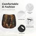 thumbnail image 4 of Bixox Women's Tiger In The Fallen Leaf Forest pattern 2 in 1 Running Shorts - Lightweight Athletic Workout Gym Yoga Shorts Liner with Pockets - X-Large, 4 of 5