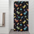 thumbnail image 2 of Space Dinosaur Pattern Shower Curtain 36"x72" ,Bathroom Decorative Shower Curtains Set with 12 Hooks,Modern Waterproof Washable Shower Curtain, 2 of 6
