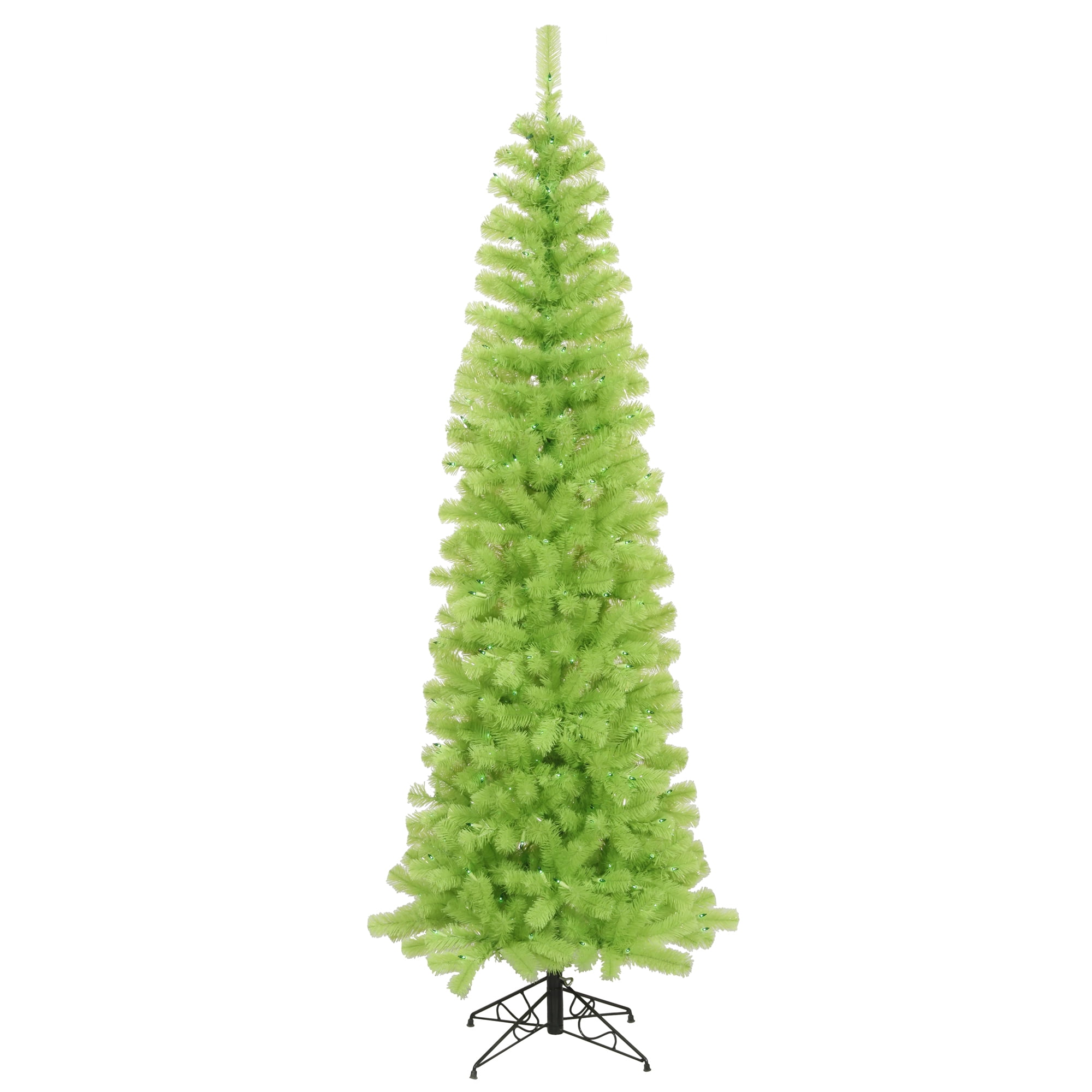 Vickerman 6.5' Lime Green Pencil Artificial Christmas Tree, Lime Dura