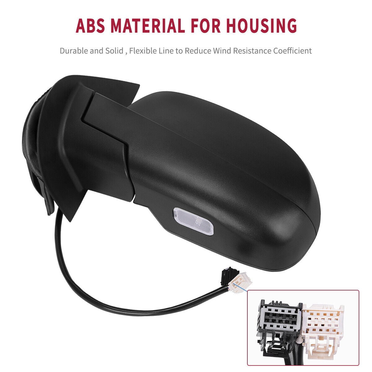 Ledkingdomus 1x Driver Side Mirror for 07-13 Chevy Silverado Sierra 1500 2500 3500 Power Heat