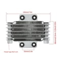 thumbnail image 1 of LOVEVER Aluminum 85ml Engine Oil Cooler Cooling Radiator for 100CC-250CC Motorcycle DirtBike ATV Silver, 1 of 8