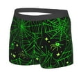 thumbnail image 2 of Disketp Green Bright Web With Spiders Men'S Boxer Briefs,Soft And Breathable Cotton Underwear With Comfortflex Waistband, 2 of 8