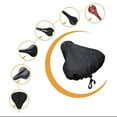 thumbnail image 3 of Mountain Bicycles Saddle Seat Rain Covers Covers Mountain Bicycles Saddle Portable Oxford Cloth Dust-proof Cushion Protector Cycling Guard Accessory Black, 3 of 7