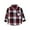 White, variant on vigerkar Baby Boys Girls Button Down Plaid Long Sleeve Shirt(2T-8T) (Red, 12-18 Months)