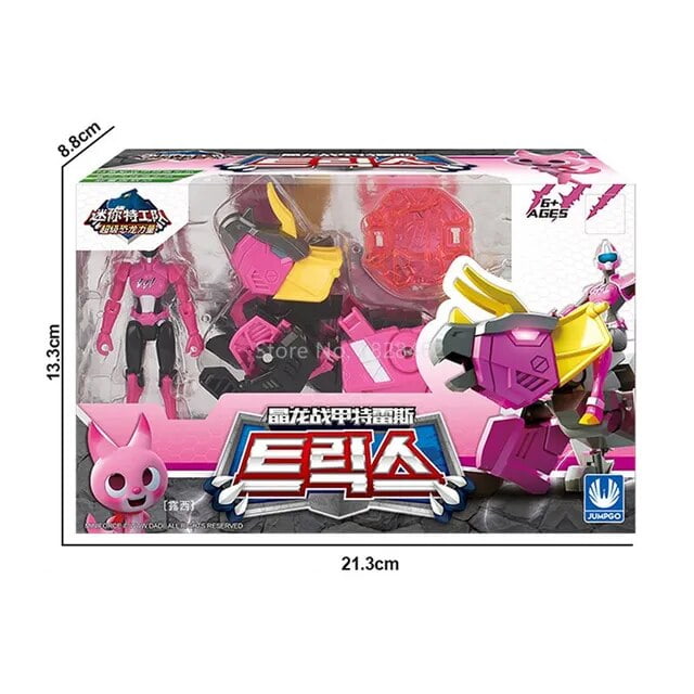 DMH Mini Force Super Dinosaur Power Transformation Toys Action Figures MiniForce X Simulation Animal Deformation Mini Agent Toy