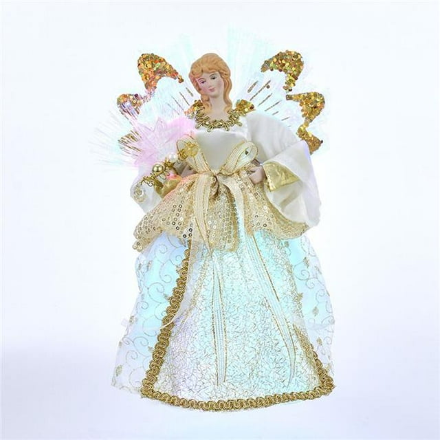 Kurt S. Adler UL1095 Fiber Optic Angel Treetop - 12 in.