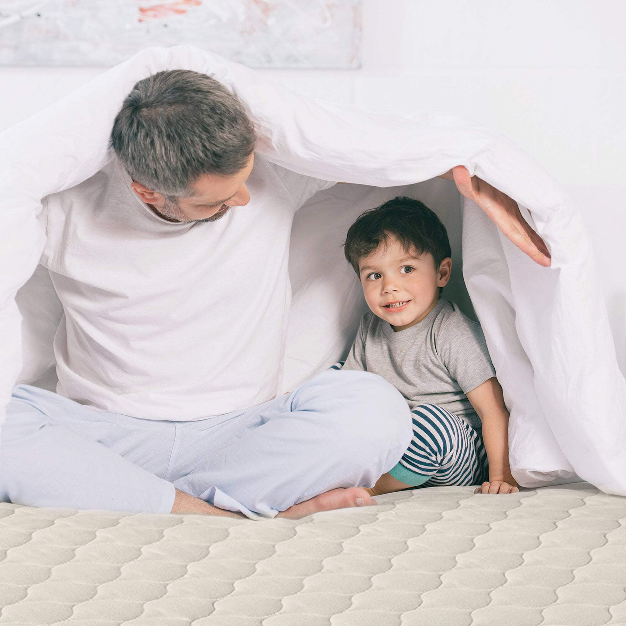 Whisper Organics Organic Cotton Quilted Mattress Pad Protector