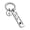 V-silver, variant on Drive Safe Keychain 26 Letters Keychain Gifts for Boyfriend Couple Husband Dad Birthday Valentines Day Gifts
