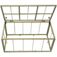thumbnail image 5 of eHemco Heavy-duty Water Hyacinth Wicker Storage Trunk with Metal Frame, 36 by 20 by 18.5 Inches, Natural, 5 of 9