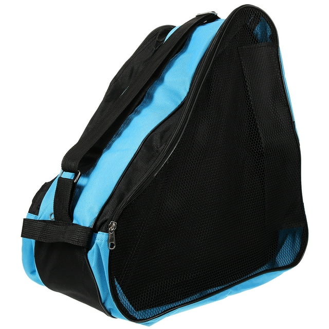 Sac de Rangement pour Patins à Glace 1 Pce Bleu Design Portable pour Usage Extérieur