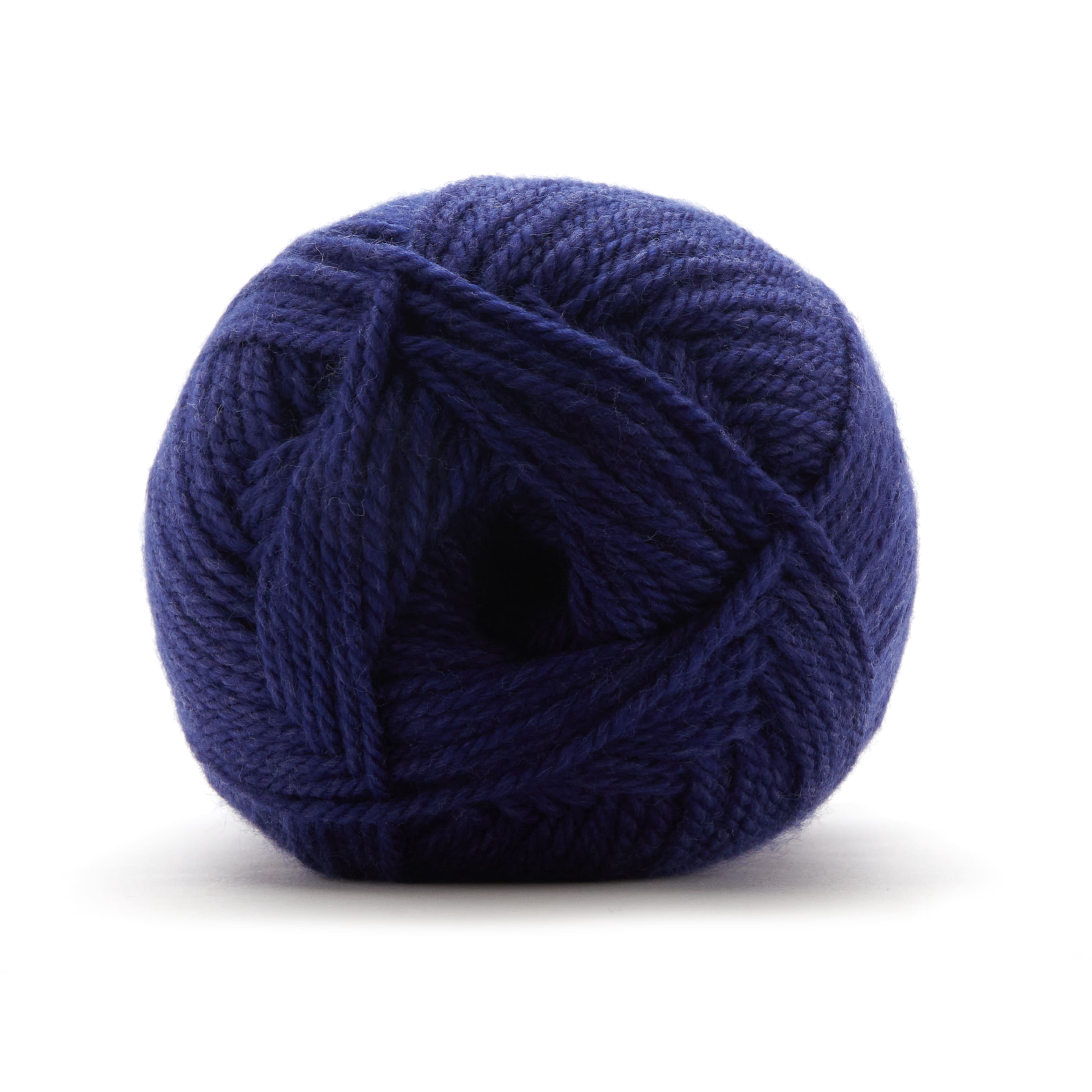 Loops & Threads Beacon Blue Delicate DK Yarn - Light Weight Yarn for Knitting, Crochet, Weaving, Arts & Crafts, 15 Pack
