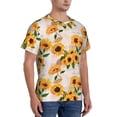 thumbnail image 2 of Bixox Men's Sunflower 5 Printed Short Sleeve Skinny Athletic T-Shirt, 2 of 6