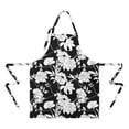 thumbnail image 2 of Pioneer Flower Floral Print Pattern Apron-Garden Aprons for Women with Pockets-Cotton Linen Waterproof Kitchen Cooking Gardening Aprons Adjustable for Kitchen,Cooking,BBQ and Salon 33x27 Inch, 2 of 7