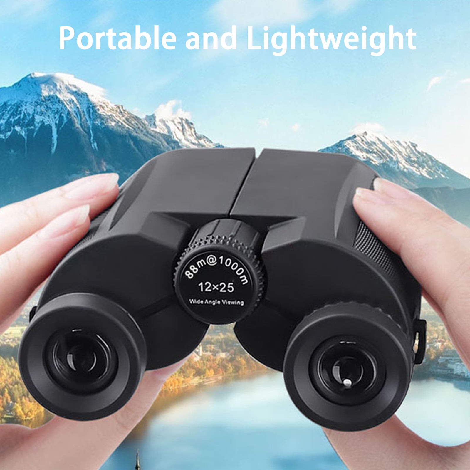12x25 Binoculars for Adults, High Powered Binocular for Bird Watching Hiking Camping Travel Concerts