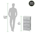 thumbnail image 6 of mDesign Tall Dresser Storage Tower Stand with 4 Removable Fabric Drawers - Gray, 6 of 8