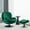 Deep Green, variant on OTHNIEL Velvet Swivel Accent Chair with Ottoman Round Reading Chair with Foot Stool Set Deep Green