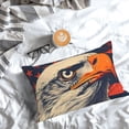 thumbnail image 5 of Goofa American Bald Eagle A Print Plush Throw Pillow Case, Soft Velvet with Hidden Zipper, Decorative Cushion Cover for Sofa, Bed, Car, and Home Décor-20"x30", 5 of 6