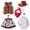 A-Brick Red201, variant on JAJAHO Kids Cowgirl Outfits For Girls Dress Up Clothes Sets Long Sleeve Shirts Tassels Hem Skirts With Waistcoat Hat Scarf 5 Piece Versatile Outfit