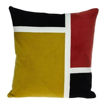 Parkland Collection Kenzo 20x20" Geometric Fabric Throw Pillow in Multi-Color