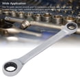 thumbnail image 4 of Box End Wrench Set, 14mm 19mm Ends 72 Teeth Ratchet Wrench  for Fasteners Turning, 4 of 7