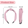 thumbnail image 6 of Unique Bargains Knotted Headband for Women Top Knot Head Bands Hair Fashion Hair Accessories Pink, 6 of 7