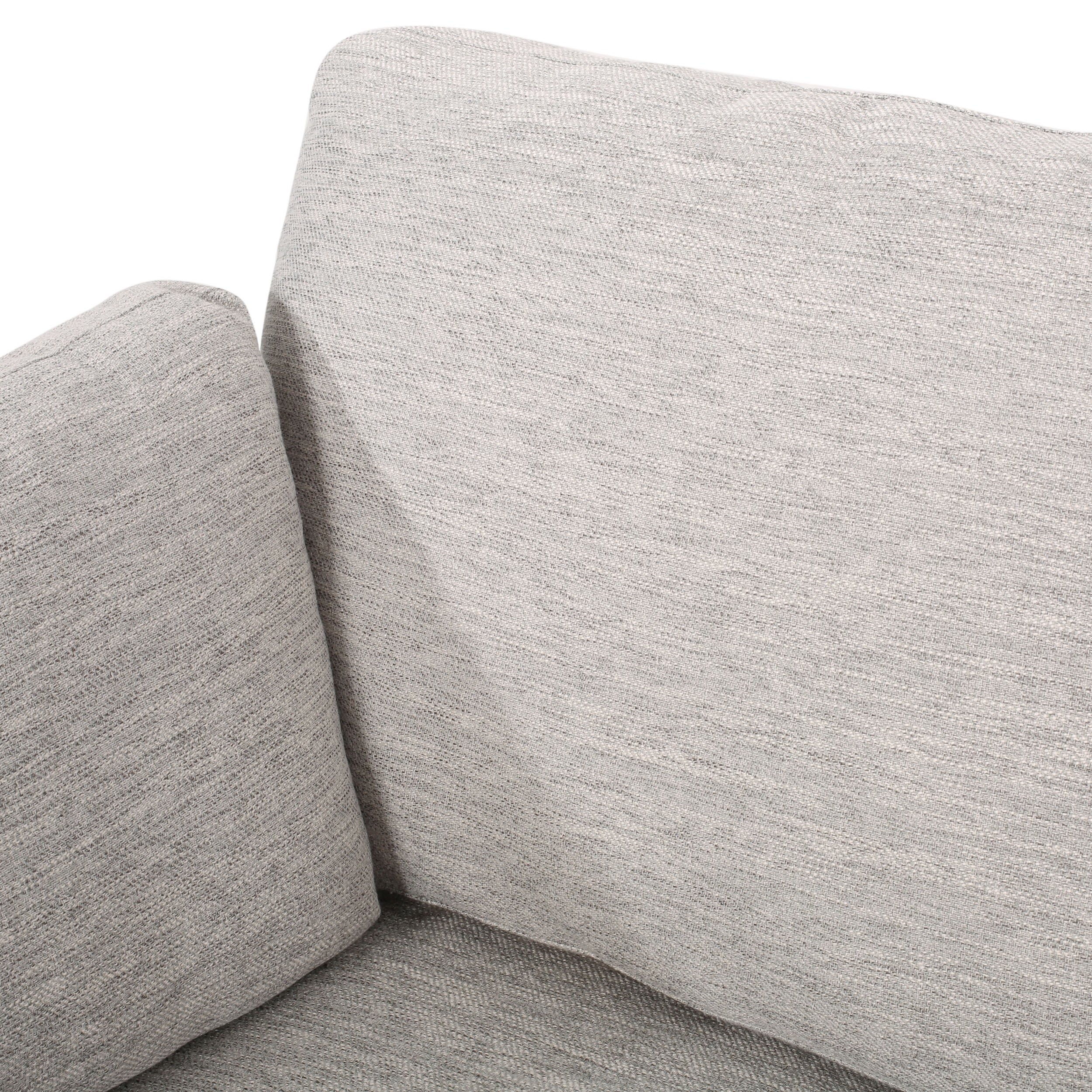 Noble House Zachariah 3 Seater Wood Frame Sofa, Light Grey