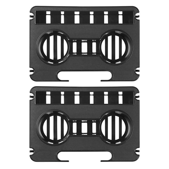 Bandeja para Silla Evron Gravedad Cero con Portavasos Negra Paquete de 2