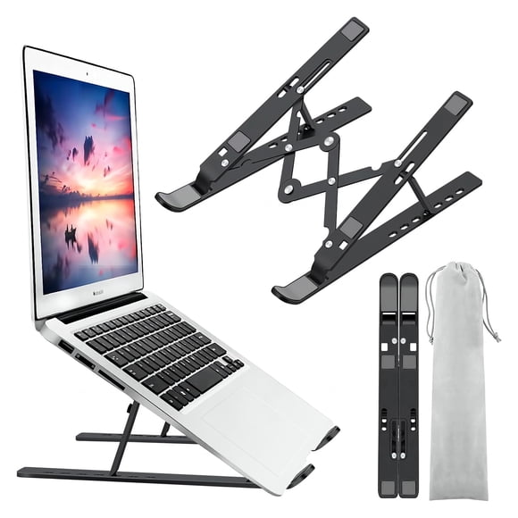 Soporte para Laptop Leeboom Laptop Stand Aluminio Ergonomico Plegable Ajustable para Notebook y Tablet