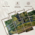 thumbnail image 6 of Elephant Stock The Water-lily Pond Wall Art - Horizontal Multi Panel Canvas - Living Room Wall Decor - Abstract Multi Panel - Green And Blue Decor By Claude Monet - 75" x 48", 6 of 8