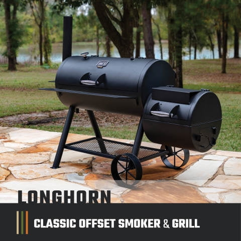 Oklahoma Joe's, Longhorn Offset Smoker, 751 sq in primary capacity