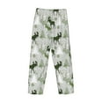 thumbnail image 3 of Haiem green plaid Moose tree Men's Pajama Pants Ultra Lightweight Pjs Bottoms Sleepwear Bottom Pants With Pocket Drawstring-XX-Large, 3 of 7