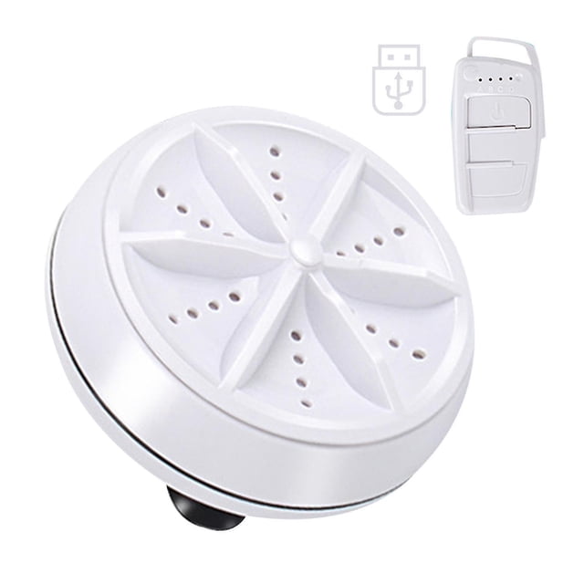 Mini lavadora ultrasónica multifuncional, herramienta de limpieza portátil redonda de 9 cm