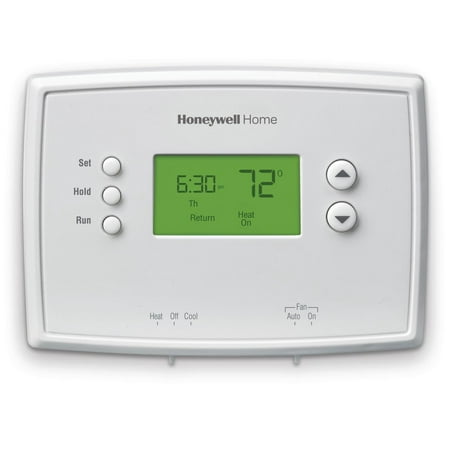 Honeywell Home 5-2 Day Programmable Low Volt Thermostat: White, Plastic, 1 Year Warranty, AA Battery Required