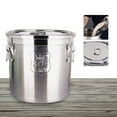 thumbnail image 3 of Airtight Rice Bucket 304 Stainless Steel Canister Food Storage Containers 6 L, 3 of 15